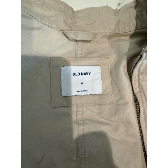 Old Navy Men's Khaki Jacket Front Pockets Size XL - Picture 7 of 9